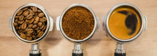 3 veschillende verse koffie, gemaakt van de verse koffiebonen van De Koffiemeester