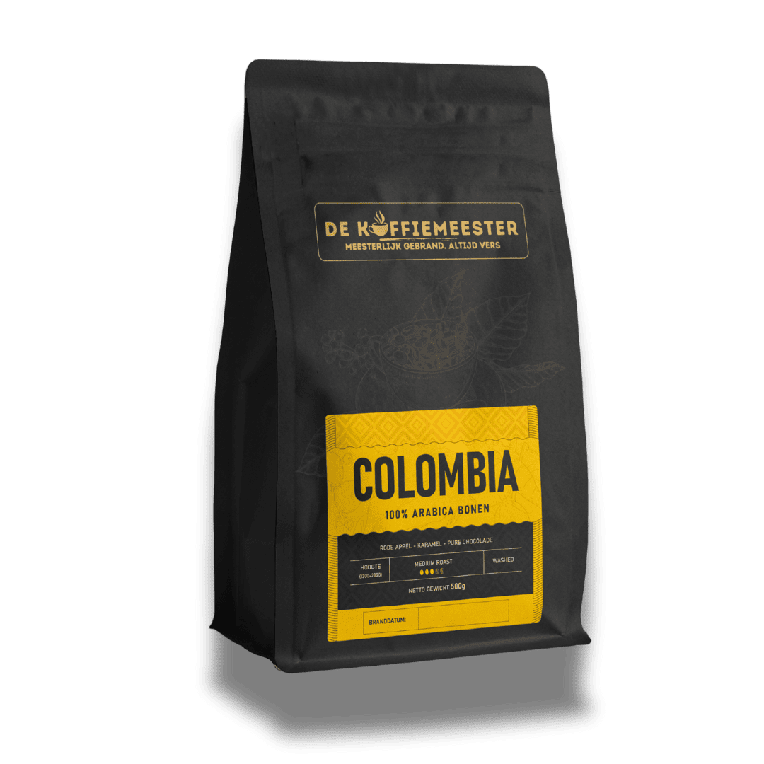 Colombia vers gebrande koffiebonen
