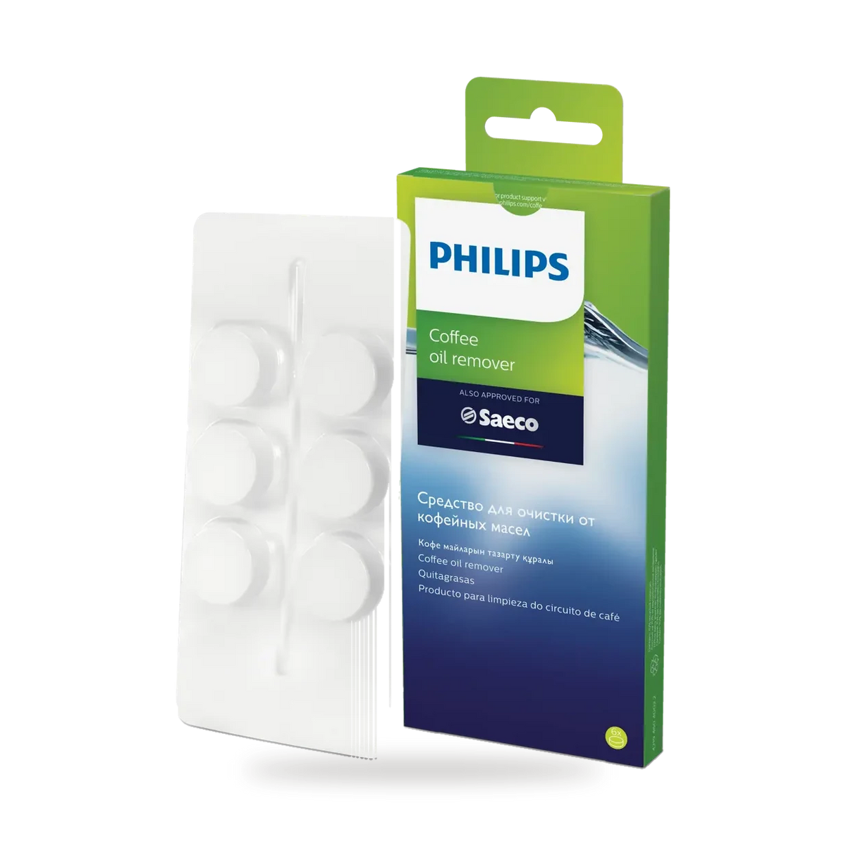 Philips Saeco CA6704/60 koffieolieverwijderingstabletten met verpakking