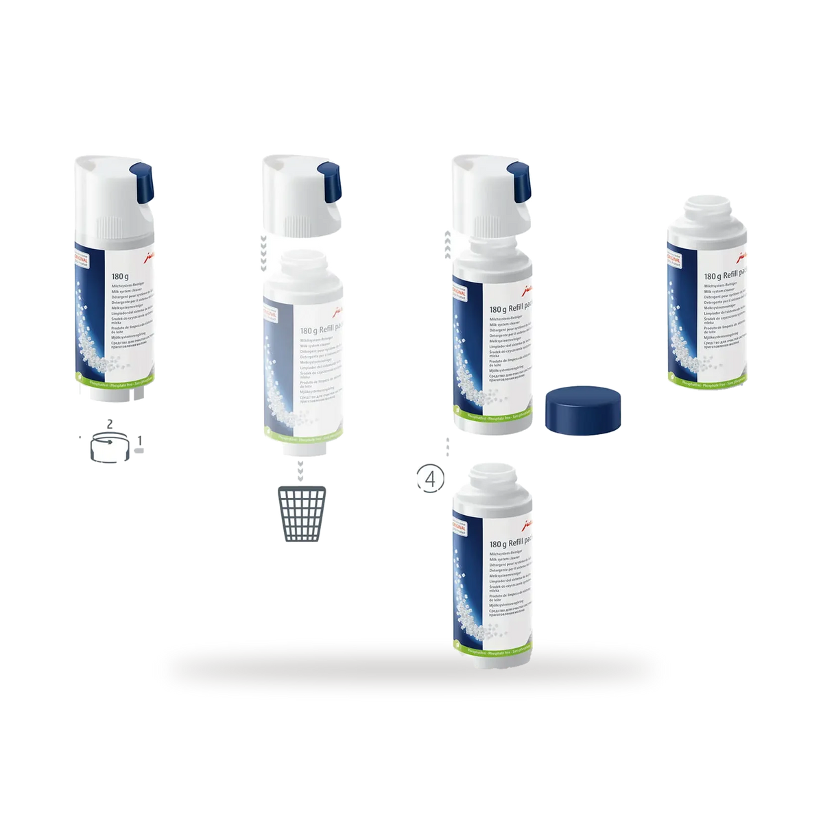 JURA 24211 fles met doseersysteem en losse onderdelen