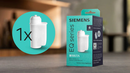 Siemens TZ70003 verpakking met 1 filter in een keuken