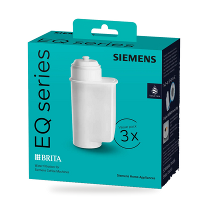 Siemens TZ70033A verpakking met 3 BRITA Intenza waterfilters, vooraanzicht