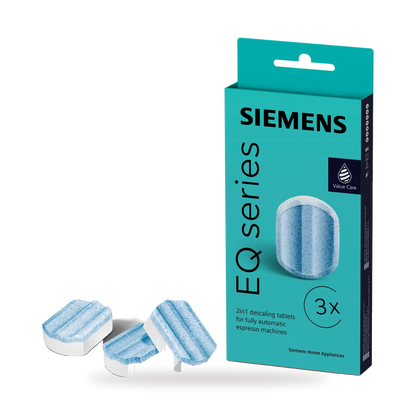 Siemens TZ80002A ontkalkingstabletten, verpakking met tabletten