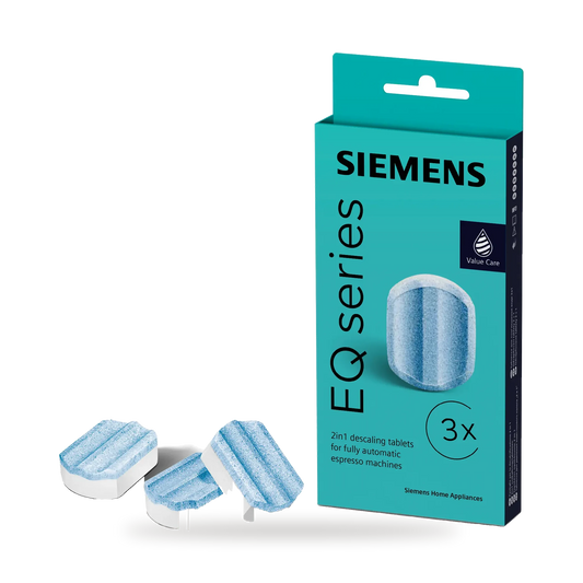 Siemens TZ80002A ontkalkingstabletten, verpakking met tabletten